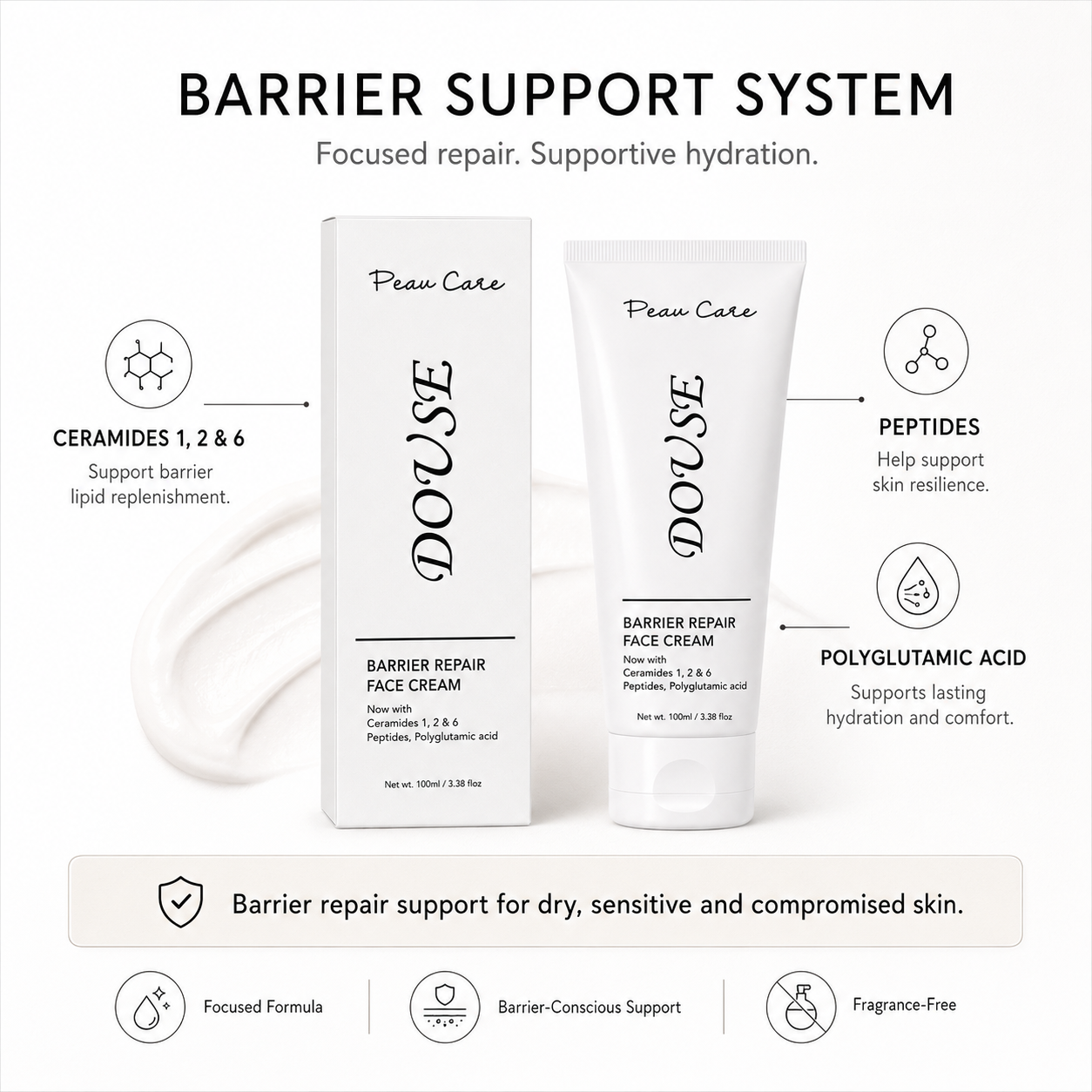 DOUSE BARRIER REPAIR FACE CREAM