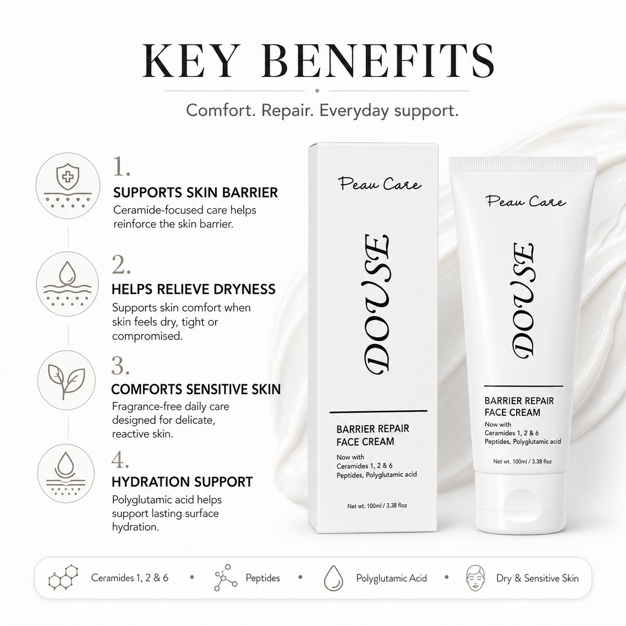 DOUSE BARRIER REPAIR FACE CREAM