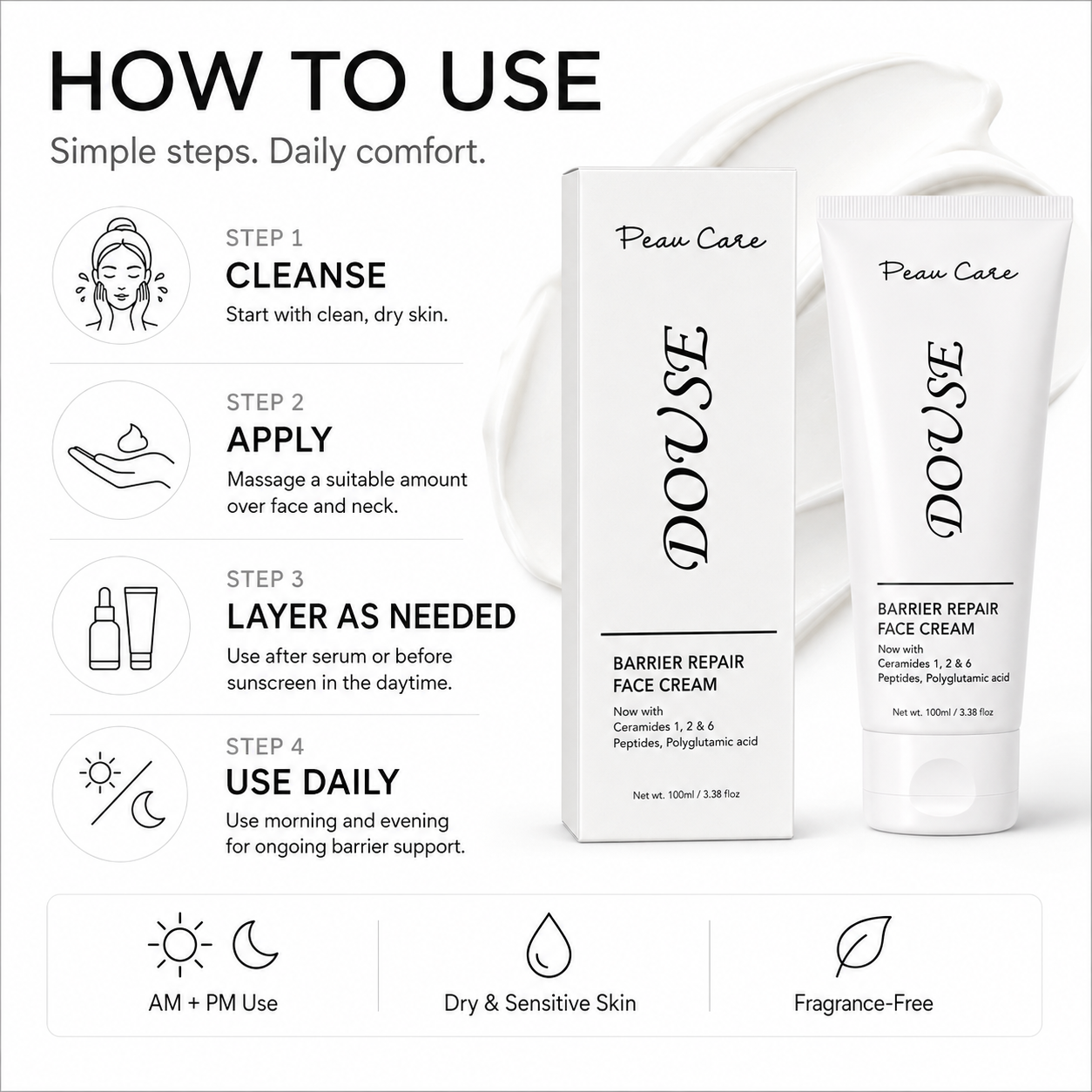 DOUSE BARRIER REPAIR FACE CREAM